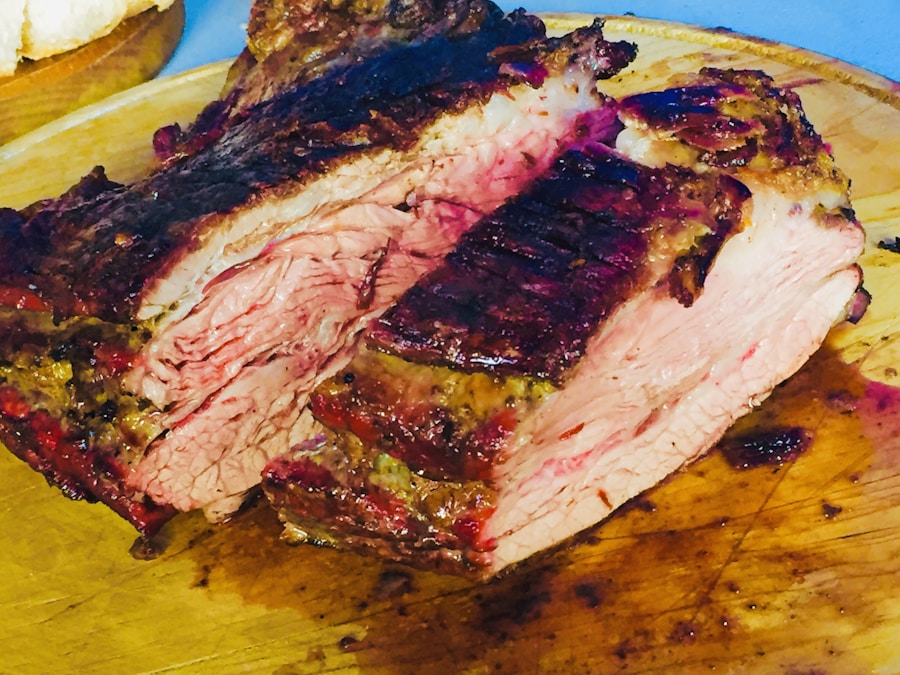 Sliced grilled steak resting on a warm asado platter