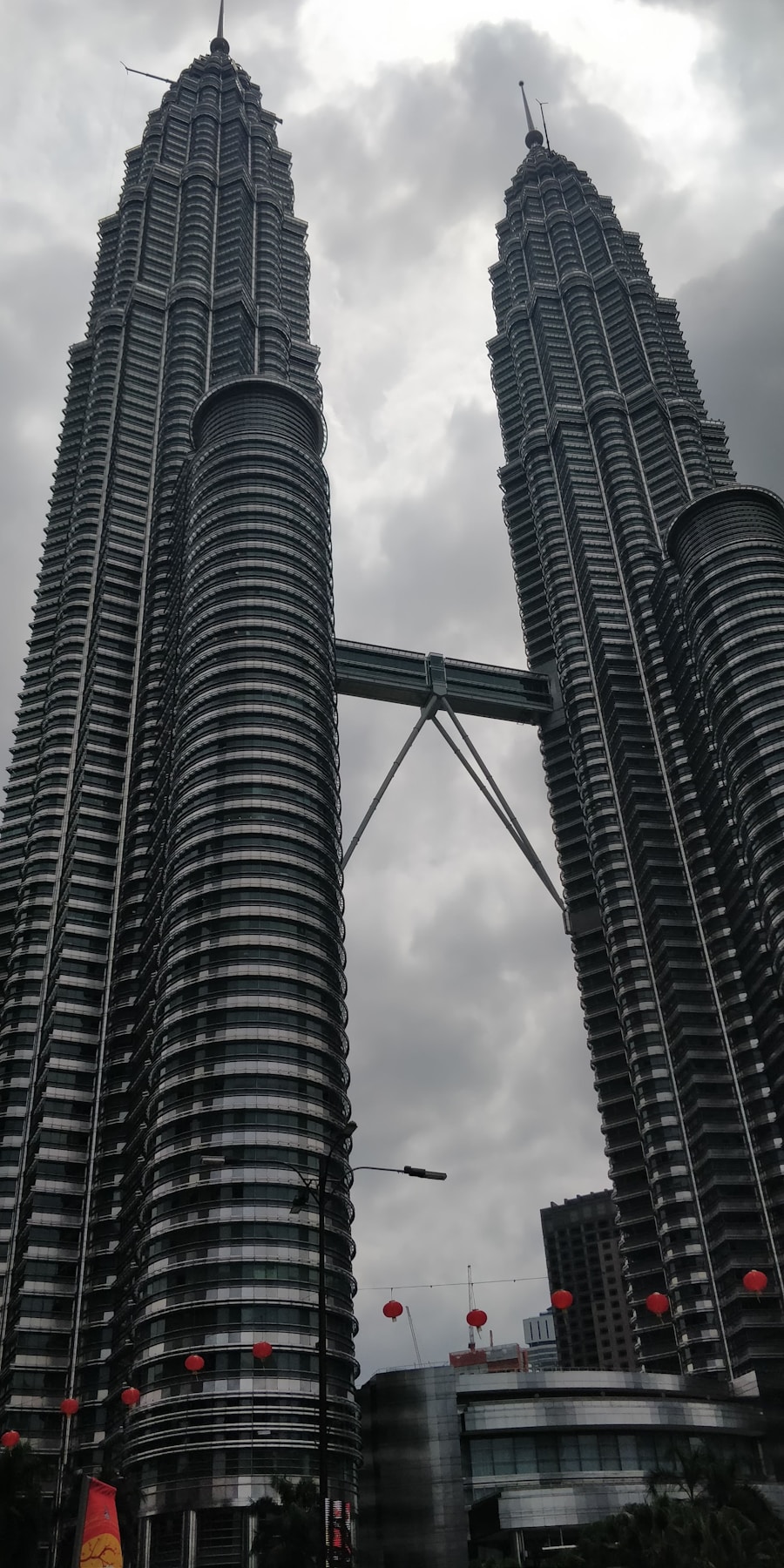 Petronas Twin Towers rising above central Kuala Lumpur